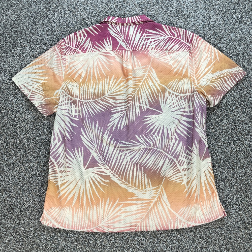 Marine Layer Men's Large Mesh Camp Shirt Sunset Palm Print Summer 2024 17521 - Picture 2 of 7